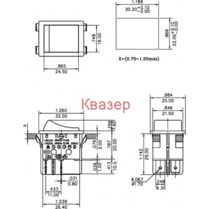 КЛЮЧ IRS-201-1A3 250V / 16A ЧЕРВЕН