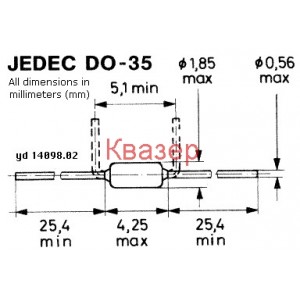 Ценеров диод 2.7V/0.5W
