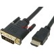 кабел DVI 24+1M/HDMI 19PINM 3м