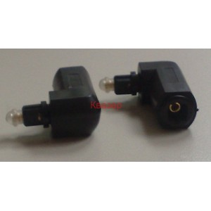 Velocity Right Angle TOSLINK Port Saver Adapter