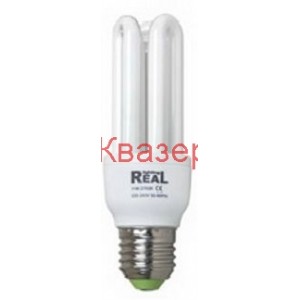 Енергоспестяваща луминесцентна лампа Real 11W E27 2700К 3U mini 8000ч.