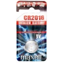 Бутонна батерия литиева CR2016 3V MAXELL