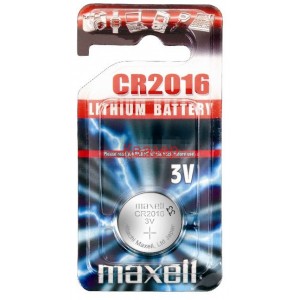 Бутонна батерия литиева CR2016 3V MAXELL