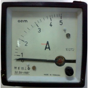 Амперметър  0-5A AC  /1EQ72  аналогов  панелен 72x72mm