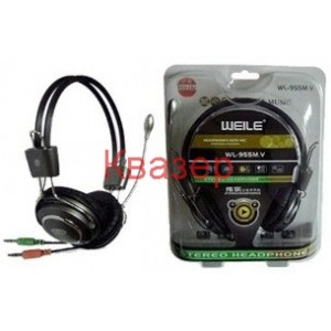 Динамични стерео-слушалки с микрофон WEILE WL-955M.V MV