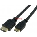 HDMI-555G-02.5 Кабел HDMI mini мъжки - HDMI A мъжки, 2,5m