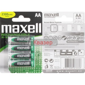 Акумулаторни батерии MAXELL R06 AA 1.2V 2300mAh NiMH 4бр.