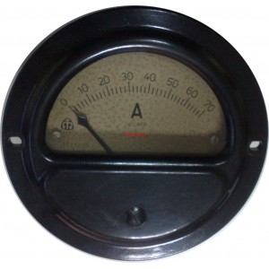 Амперметър DC 0-70A  ф115мм