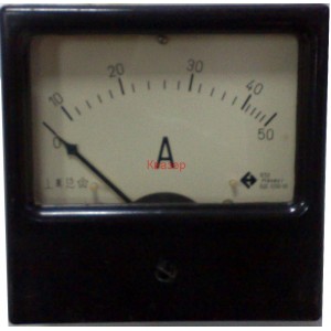 Амперметър AC 0-50A 1E52 144/144mm