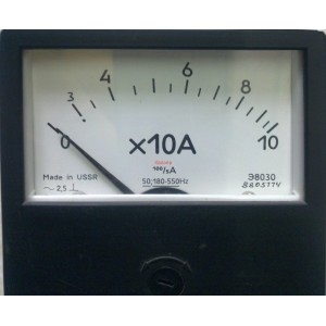 Амперметър 0-100A AC 80/80mm, Э8030