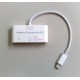 OTG USB карточетец за microSD, SD card + USB 2.0 HUB - за iPad4/Mini iPad