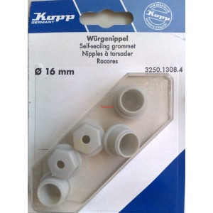 5бр Kopp® Wurgenippel M16 3250.1308.4/самозапечатващи втулки