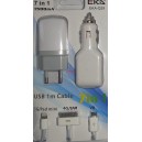 EKA-Q29 универсално захранване и кабели 7 в 1