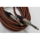 Професионален кабел силиконов моно жак 6.35мм мъжки - моно жак 6.35мм мъжки 5м. /за китара/