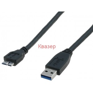 Кабел USB 3.0 AK-300116-010-S, USB A - USB B micro, 1m