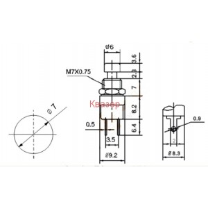 Бутон PBS-10B изкл-(вкл) НО зелен