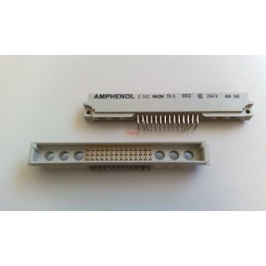 Amphenol C143 M42M 20A съединител DIN 41612, мъжки, ъглов 90° 3x14PIN, 2.54mm
