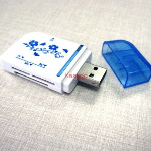USB четец на карти ALL IN ONE (15 in 1) с цветя