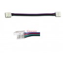 Гъвкав съединител / кабел с 2 конектора за RGB светодиодна лента SMD 5050