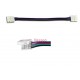 Гъвкав съединител / кабел с 2 конектора за RGB светодиодна лента SMD 5050