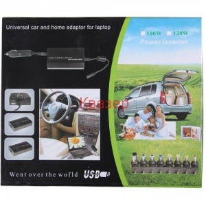 УНИВЕРСАЛНО ЗАХРАНВАНЕ ЗА ЛАПТОП 120W + захранващ кабел 12V
