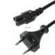Захранващ кабел за касетофон 701H с евро щесел 1.8м 0.75кв.мм. 250V, 2,5A