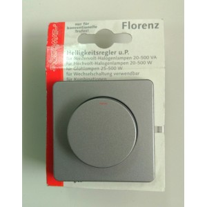 Ключ димер/реостатен сив Voltomat сер. Florenz 20-500W/33139