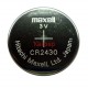 Бутонна батерия литиева CR-2430 MAXELL