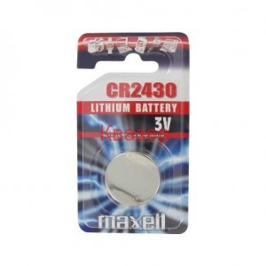 Бутонна батерия литиева CR-2430 MAXELL
