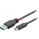 Кабел USB тип C / USB 3.0, USB 3.1, 1м.
