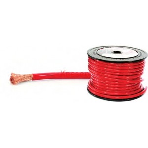 Захранващ кабел Wireman, силиконов, 10 кв.мм,, червен