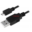 Кабел USB - micro USB 0.6m LOGILINK никелиран, 30 AWG