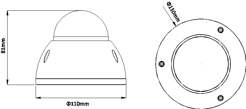 IP камера 3 МPixel HDBW1320E-W-0280B