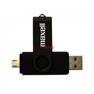 OTG флаш памет Maxell DUAL 32GB micro USB + USB 