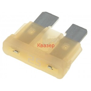 Автопредпазител 25A, 19mm, LITTELFUSE 0287025.PXCN