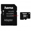 micro SD Card (SDHC) 16GB class 10 с SD адаптер hama