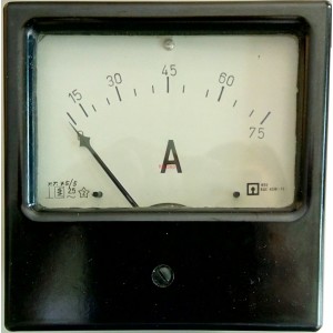 Амперметър 0-75A AC 144/144mm 1E52