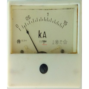 Амперметър 0-1500A AC /E 21-1 аналогов панелен 80x80mm
