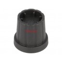 21-4S Копче за потенциометър, миниатюрно, черно, пластмасово, ост ф4mm