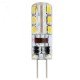 HL459L LED крушка 1.5W G4 6400K 110Lm силиконова h34mm 12V