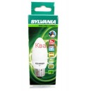Енергоспестяваща луминесцентна лампа SYLVANIA E27, 9W, свещ, 2700