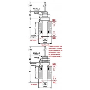 220V 1A Мини поплавков сензор ключ за ниво вертикален