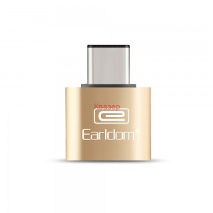 Преходник, Earldom, OT18, USB 3.0 F - Type-C, OTG, Златист