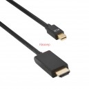 Кабел mini DisplayPort - HDMI 1.8м черен DeTech