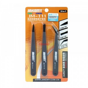 Комплект антистатични пинсети, Jakemy JM-T11