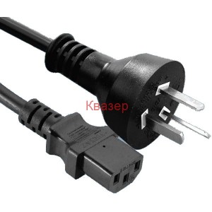 Захранващ кабел 10A/250V Well Shin WS-002 / WS-015 2,5m (IRAM 2073 - IEC C13)