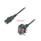 Захранващ кабел 13A/250V Well Shin WS-002 / WS-012A 3m (UK BS 1363 - IEC C13)