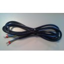 Захранващ кабел H05VV-F 3G 1.8м. 3Х0.75кв.мм. с накрайник втулка 3pin 