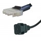 Захранващ кабел 1.4м. 3Х0.75кв.мм. IEC C13 женски прав - 3pin Molex