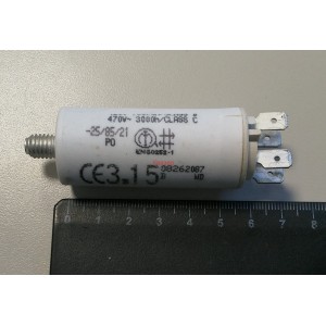 2D 3.15uF 470V работен кондензатор тип MKP с изводни пера